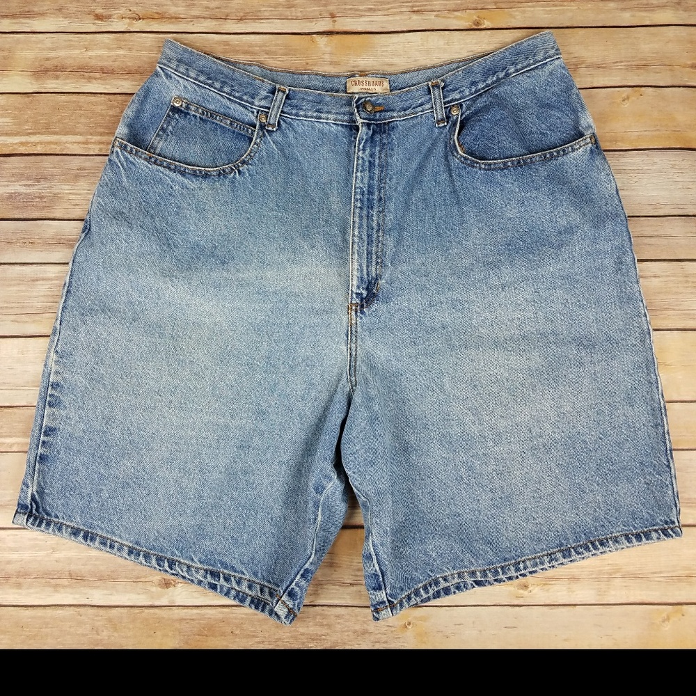 Crossroads Women's Plus Size 20 Blue Denim Shorts